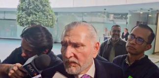 Adán Augusto respalda vallado en Palacio Nacional ante marcha de la Generación Z