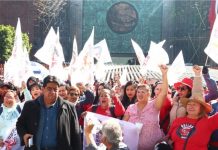CNTE instala plantón frente a San Lázaro y advierte que “no habrá Mundial” si no se atienden sus demandas