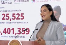Bienestar destaca avances en pensión y rehabilitación para personas con discapacidad; suman 1.6 millones de beneficiarios