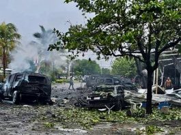 FGR abre carpeta de investigación por delincuencia organizada tras explosión de coche-bomba en Coahuayana