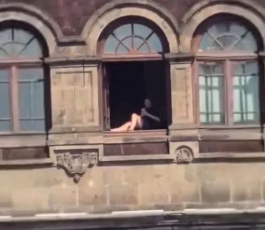 Persona asoleándose en ventana de Palacio Nacional sí existió: Claudia Sheinbaum confirma el caso y aplica sanción