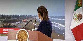 Sheinbaum desmiente alarma por derrame en el Golfo y defiende playas de Veracruz