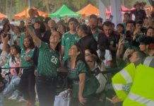 Sheinbaum sorprende en el Deportivo Hermanos Galeana para alentar a México en su debut mundialista