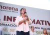 Más de 10 mil personas respaldan en Tepic asamblea encabezada por Elizabeth López Blanco en medio de la disputa interna de Morena
