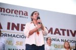Más de 10 mil personas respaldan en Tepic asamblea encabezada por Elizabeth López Blanco en medio de la disputa interna de Morena