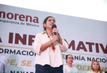 Más de 10 mil personas respaldan en Tepic asamblea encabezada por Elizabeth López Blanco en medio de la disputa interna de Morena