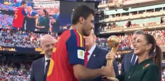 Sheinbaum acompaña a Trump y Carney en la premiación de la final del Mundial 2026