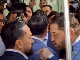 “Porro”, “narco” y “asesino”: Carlos Eduardo Gutiérrez y Arturo Ávila se enfrentan a empujones