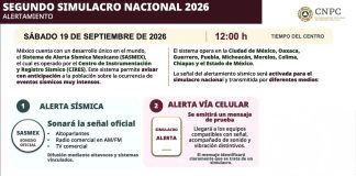 Sonarán más de 80 millones de celulares en el Segundo Simulacro Nacional del 19S